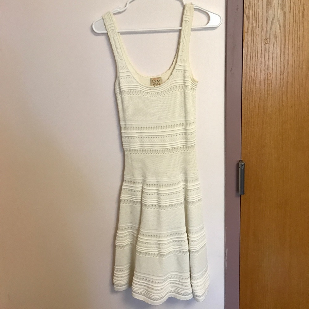 Torn by Ronny Kobo white eyelet Dress